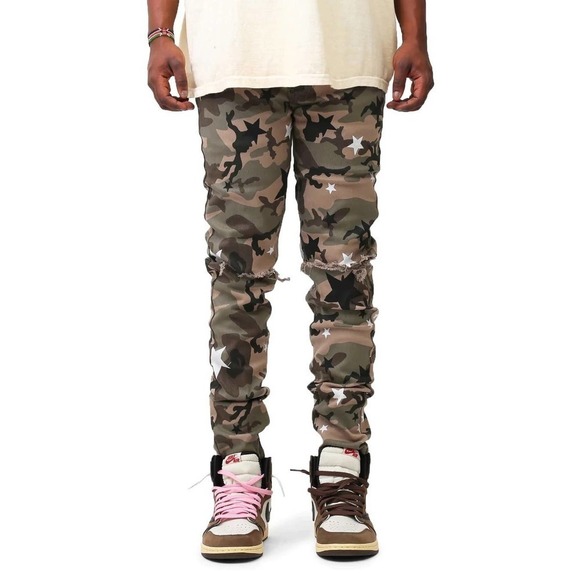 KDNK Star‎ Camo Pants Streetwear Men’s Size 38 - Picture 2 of 8